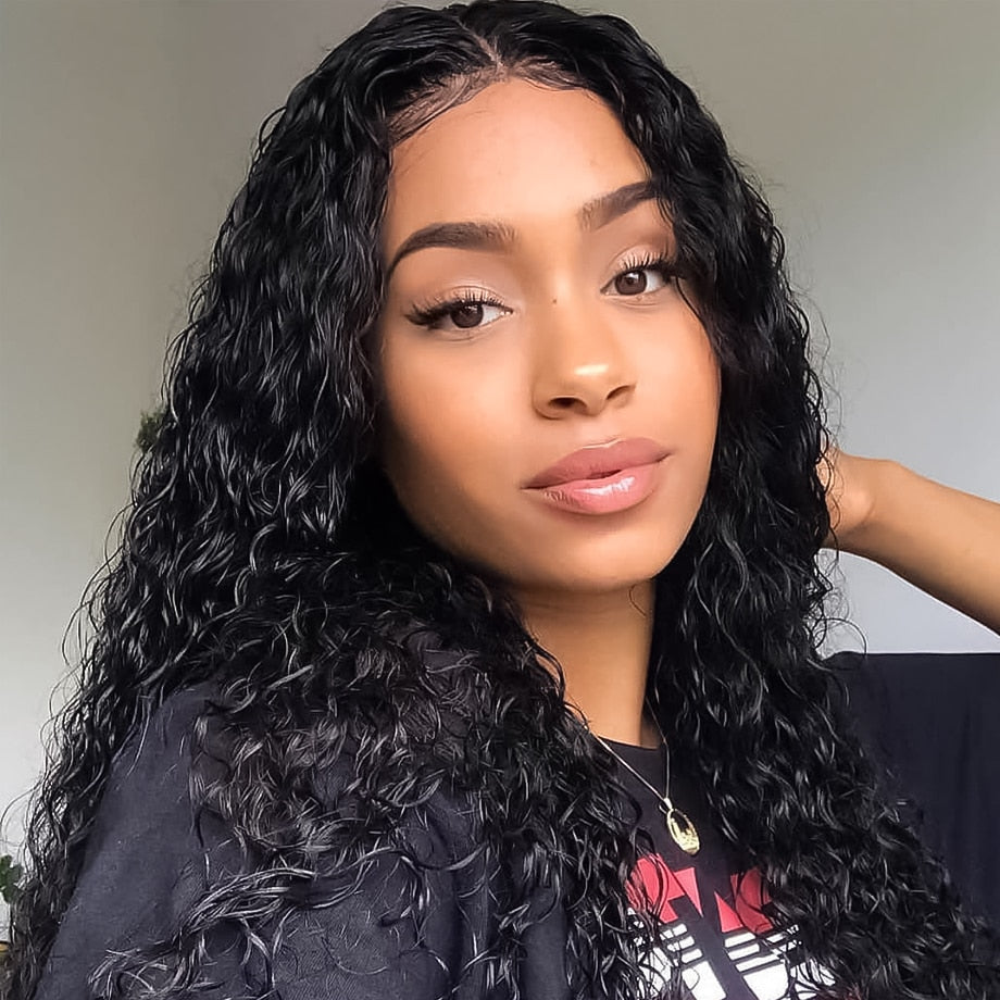 Curly Lace Front Human Hair Wigs Brazilian