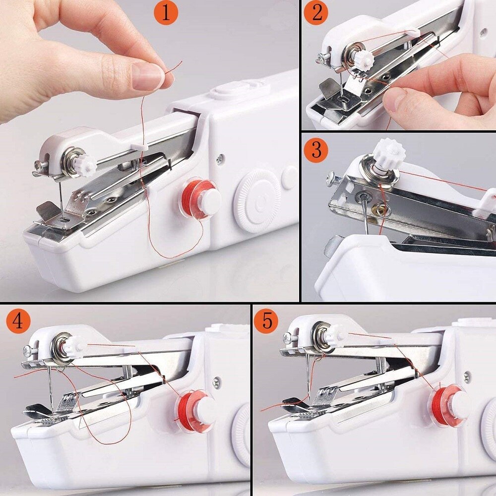 Vintage Battery Operated Hand Held Sewing Machine / Mini Stapler Sewing  Machine / Chain Stitch Sewing / Travel Sewing Machine / Quick Repair 